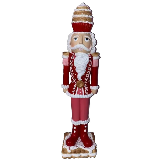 Christmas Pink Red Colonel Cupcake 18" NUTCRACKER Soldier Cookie Icing Decor NEW