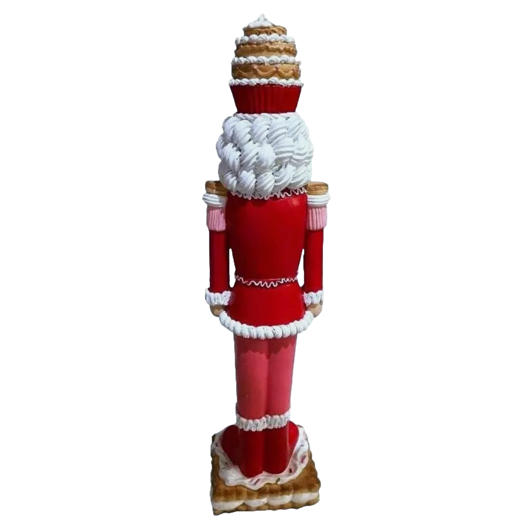 Christmas Pink Red Colonel Cupcake 18" NUTCRACKER Soldier Cookie Icing Decor NEW