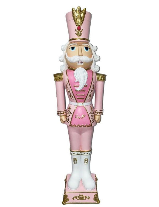 Christmas Pink Pastel 27" Colonel NUTCRACKER Icing Gold Elegant Soldier New