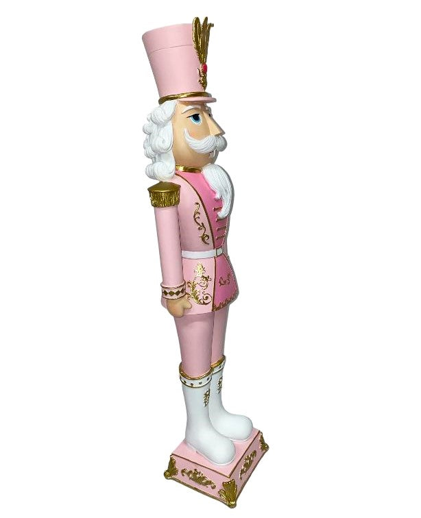 Christmas Pink Pastel 27" Colonel NUTCRACKER Icing Gold Elegant Soldier New