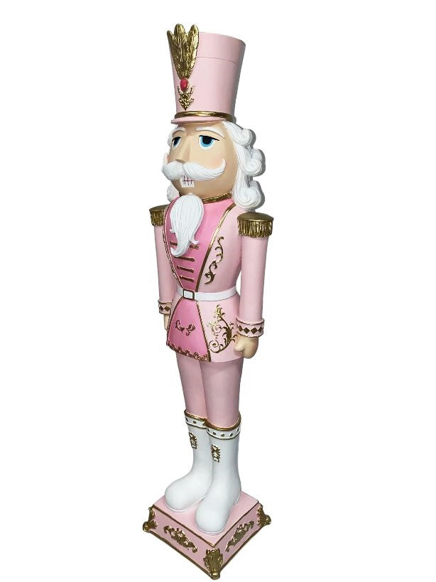 Christmas Pink Pastel 27" Colonel NUTCRACKER Icing Gold Elegant Soldier New