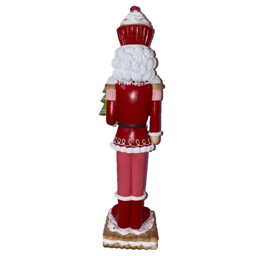 Christmas Pink Red Colonel Cupcake 18" NUTCRACKER Cookie Icing Tree Decor NEW