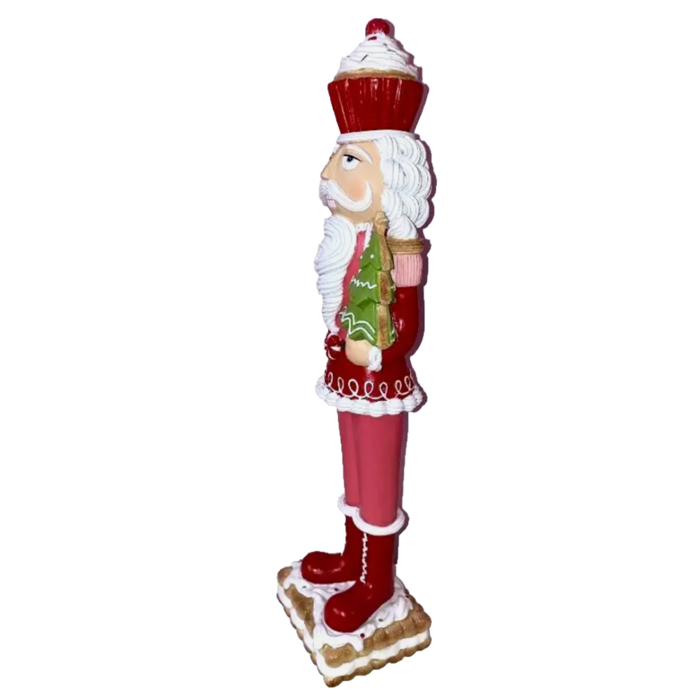 Christmas Pink Red Colonel Cupcake 18" NUTCRACKER Cookie Icing Tree Decor NEW