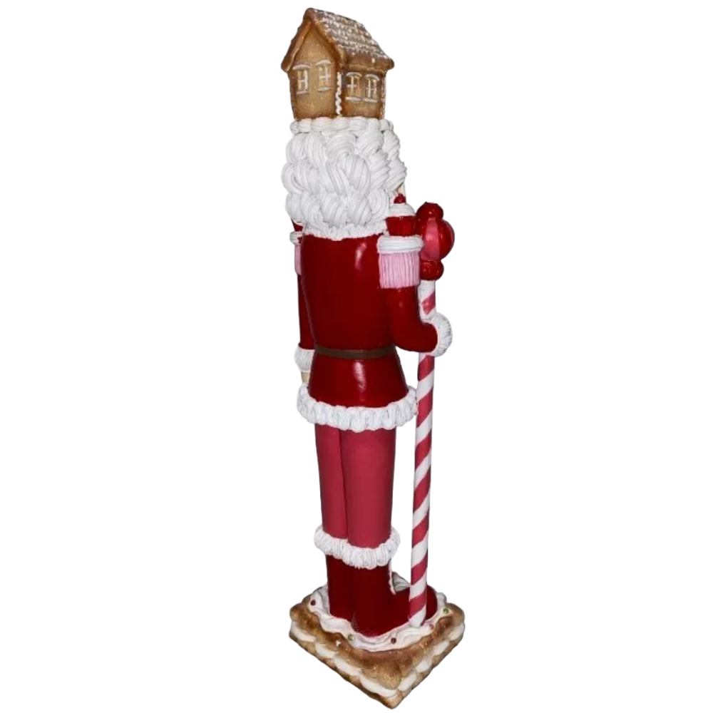 Christmas Pink Red Colonel 18" NUTCRACKER Cookie Icing Gingerbread House NEW